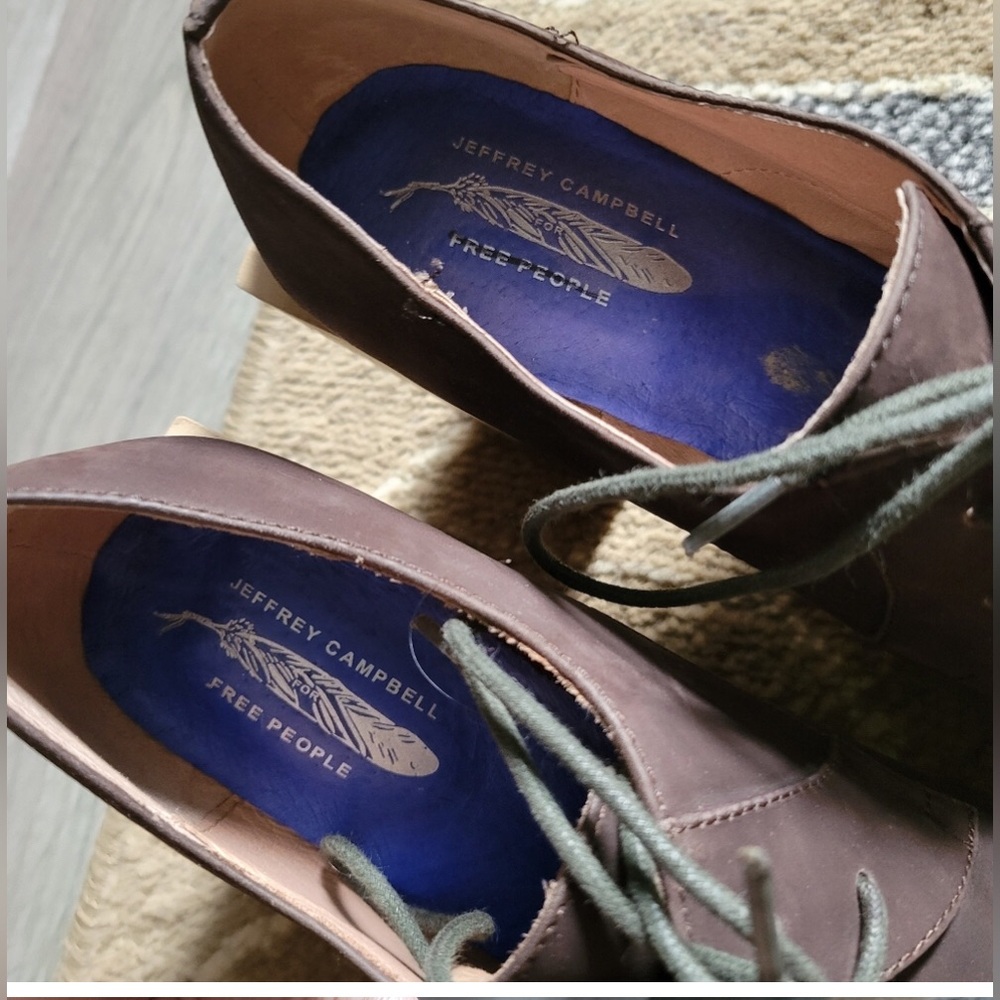 JEFFREY CAMPBELL x FREE PEOPLE wooden heeled shoes - Picture 7 of 9